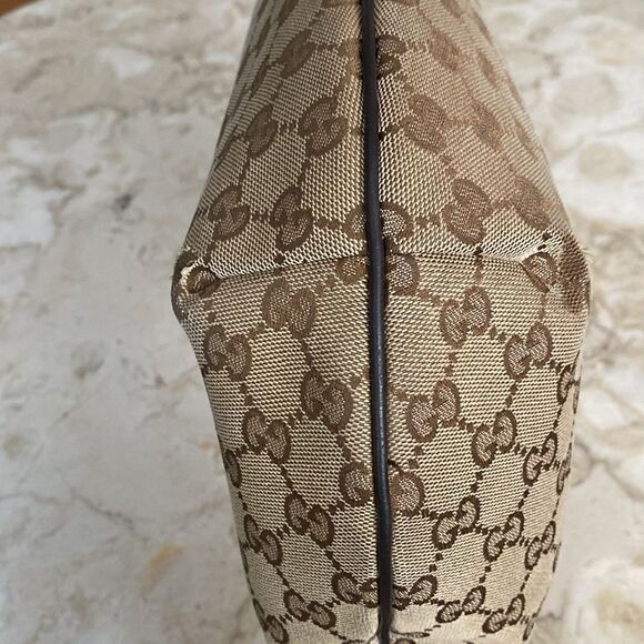 Gucci GG Monogram Canvas & Leather Hobo Bag - Picture 6 of 15